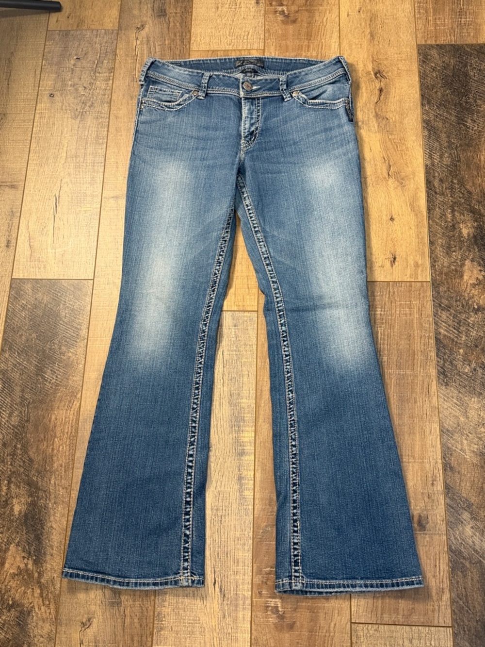 Silver Suki Surplus Mid Slim Bootcut Jeans Women's Size 34 x 34